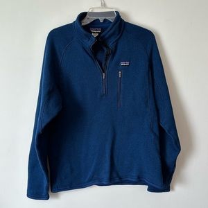 Patagonia blue quarter zip pull over